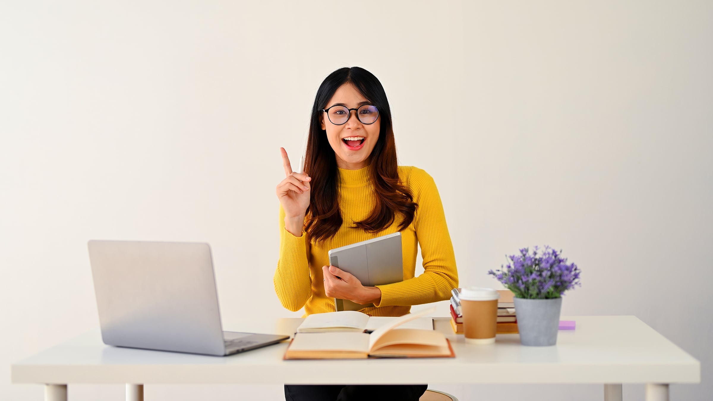 ABeautifulAndSmartYoungAsianFemaleInGlassesAnd | GroupOne Services